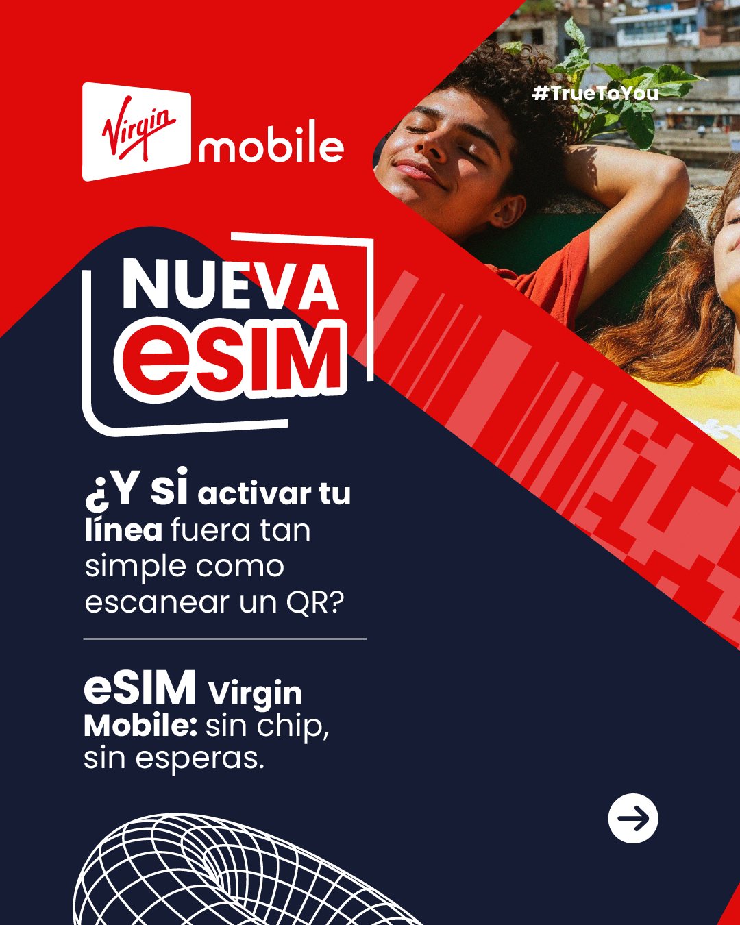 Virgin Mobile Chile Facebook ad