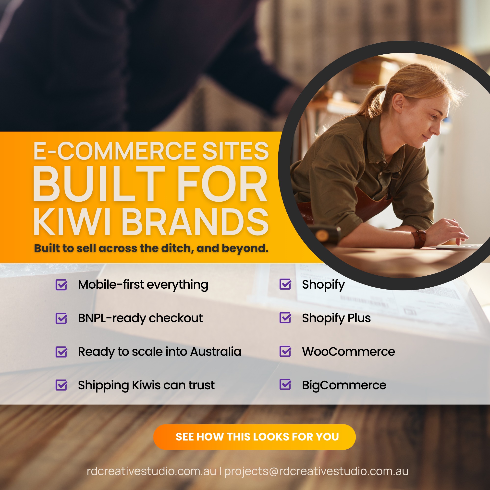 RD Creative Studio Facebook ad: If you sell products online in New Zealand…