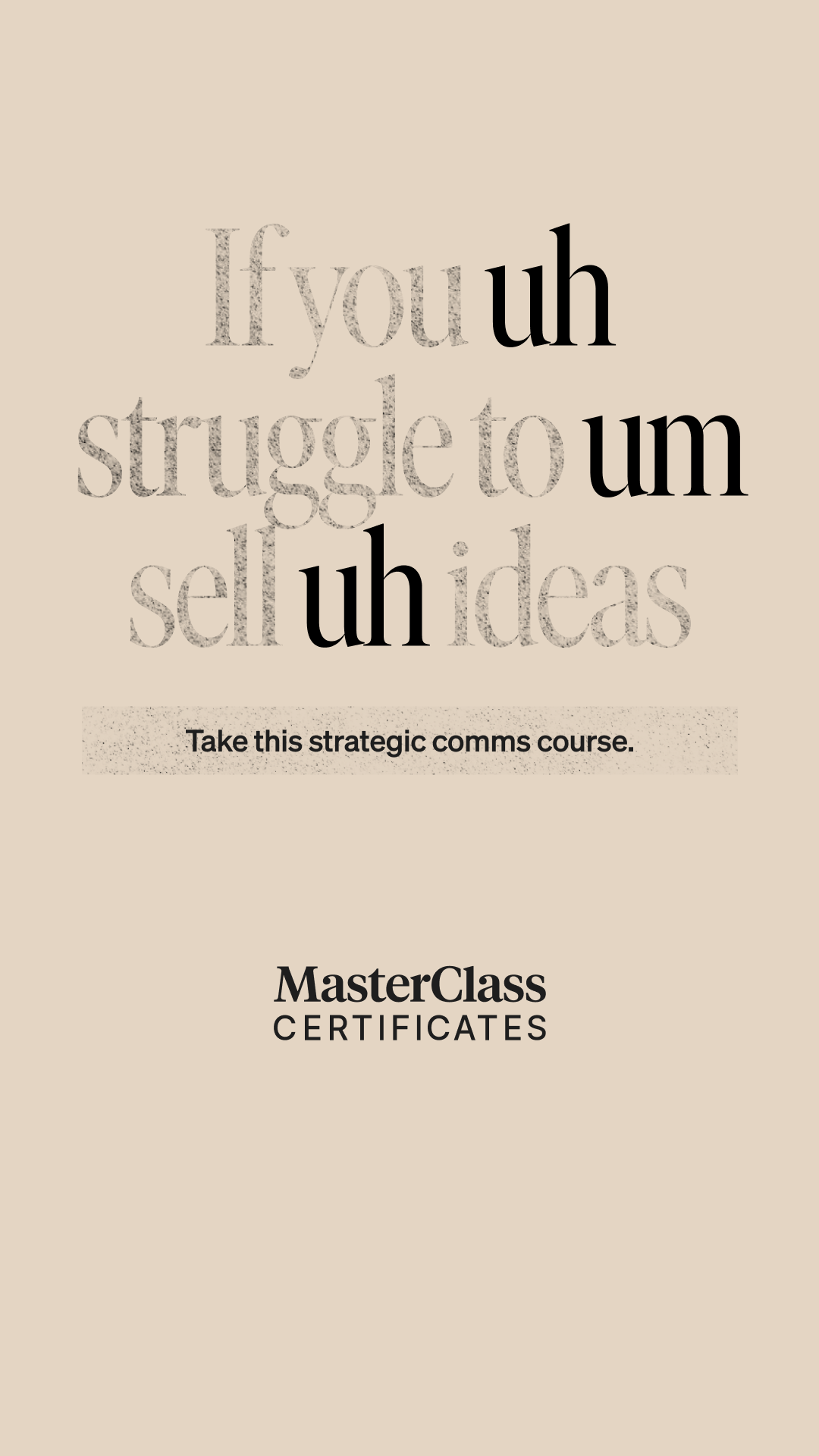 MasterClass Facebook ad