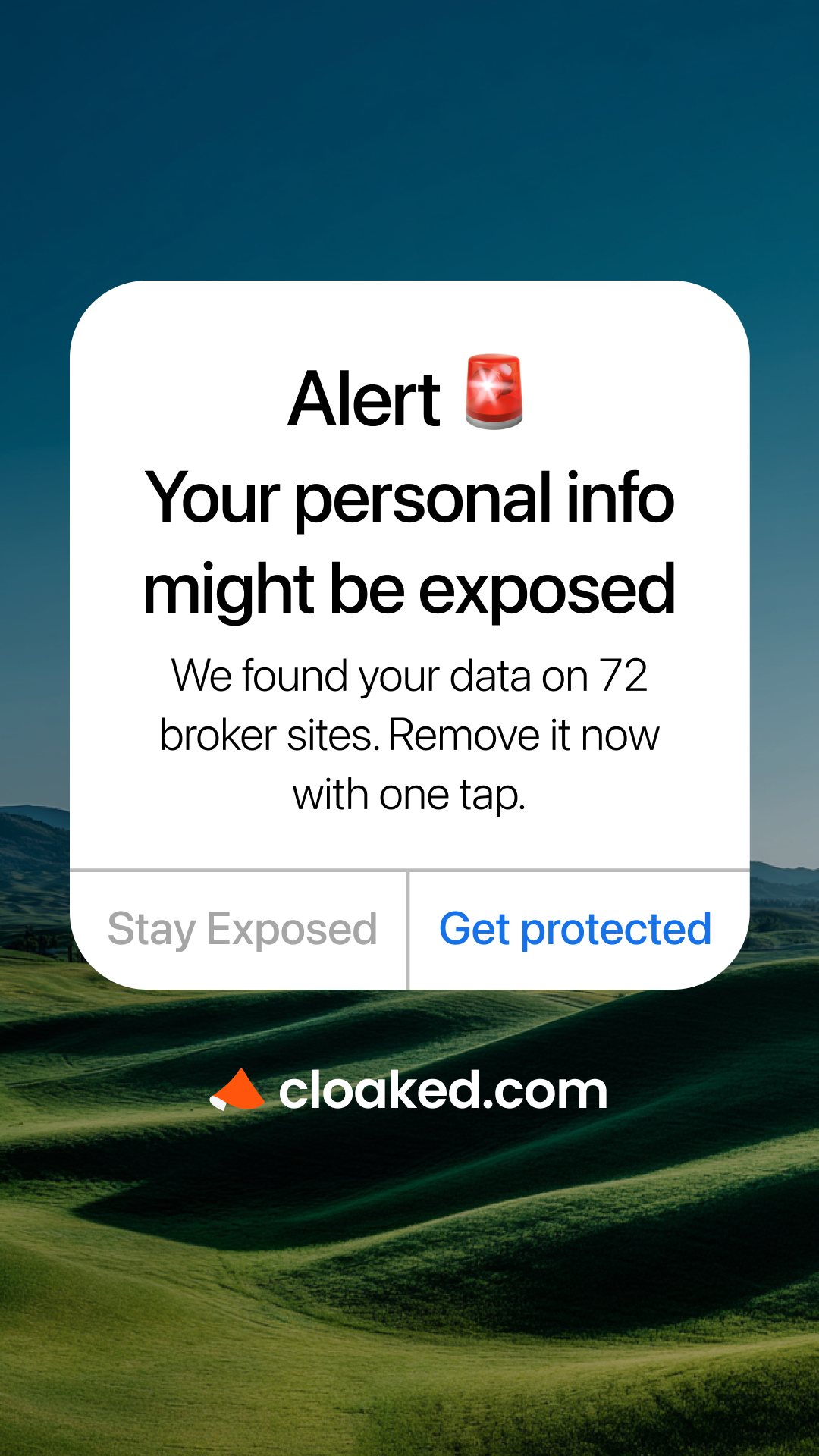 Cloaked Inc. Facebook ad