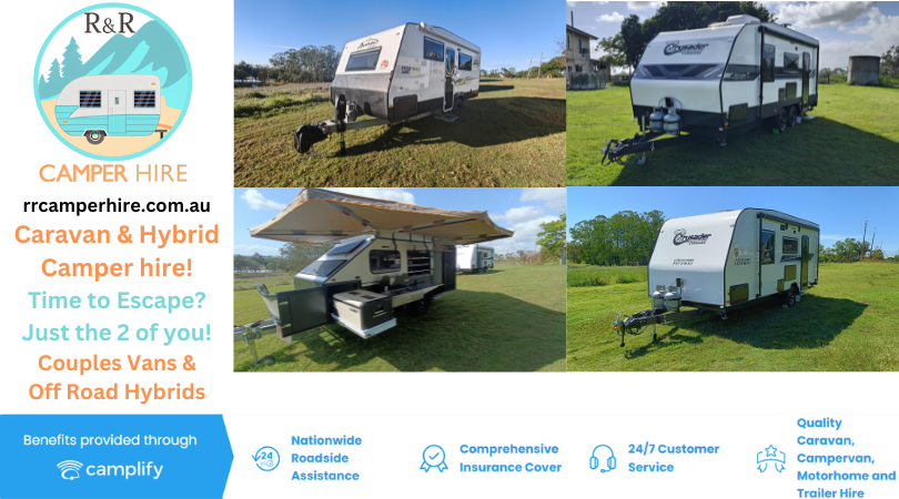 R&R Camper Hire Facebook ad: Caravan & Hybrid Camper Hire Brisbane: R and R Camper Hire