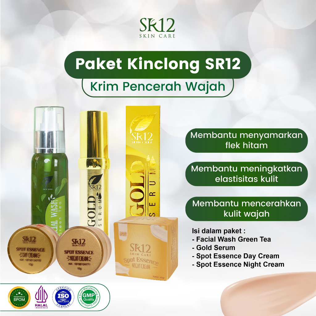 SR12 Skincare Herbal Facebook ad: GRATIS ONGKIR