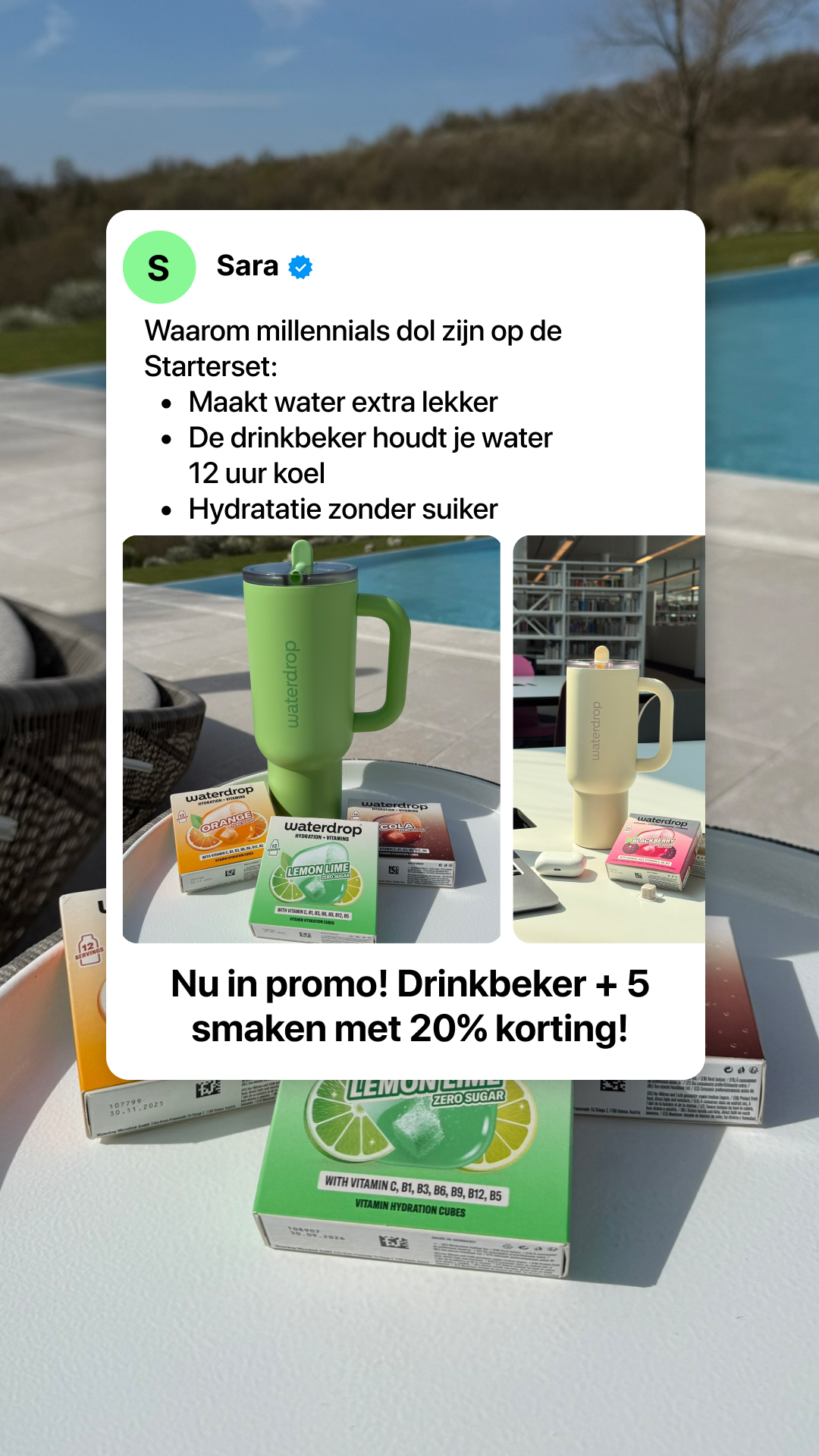 Waterdrop Facebook ad
