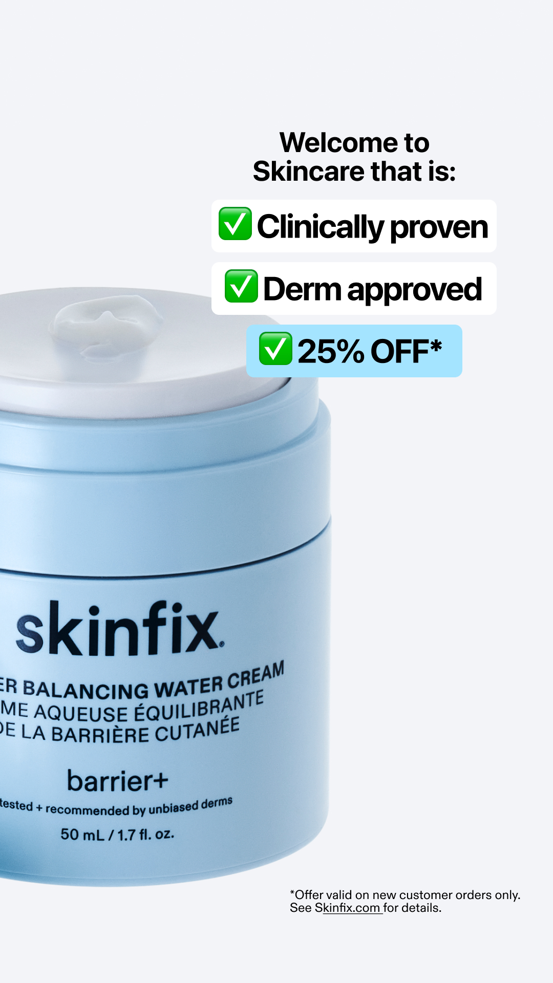Skinfix Inc. Facebook ad
