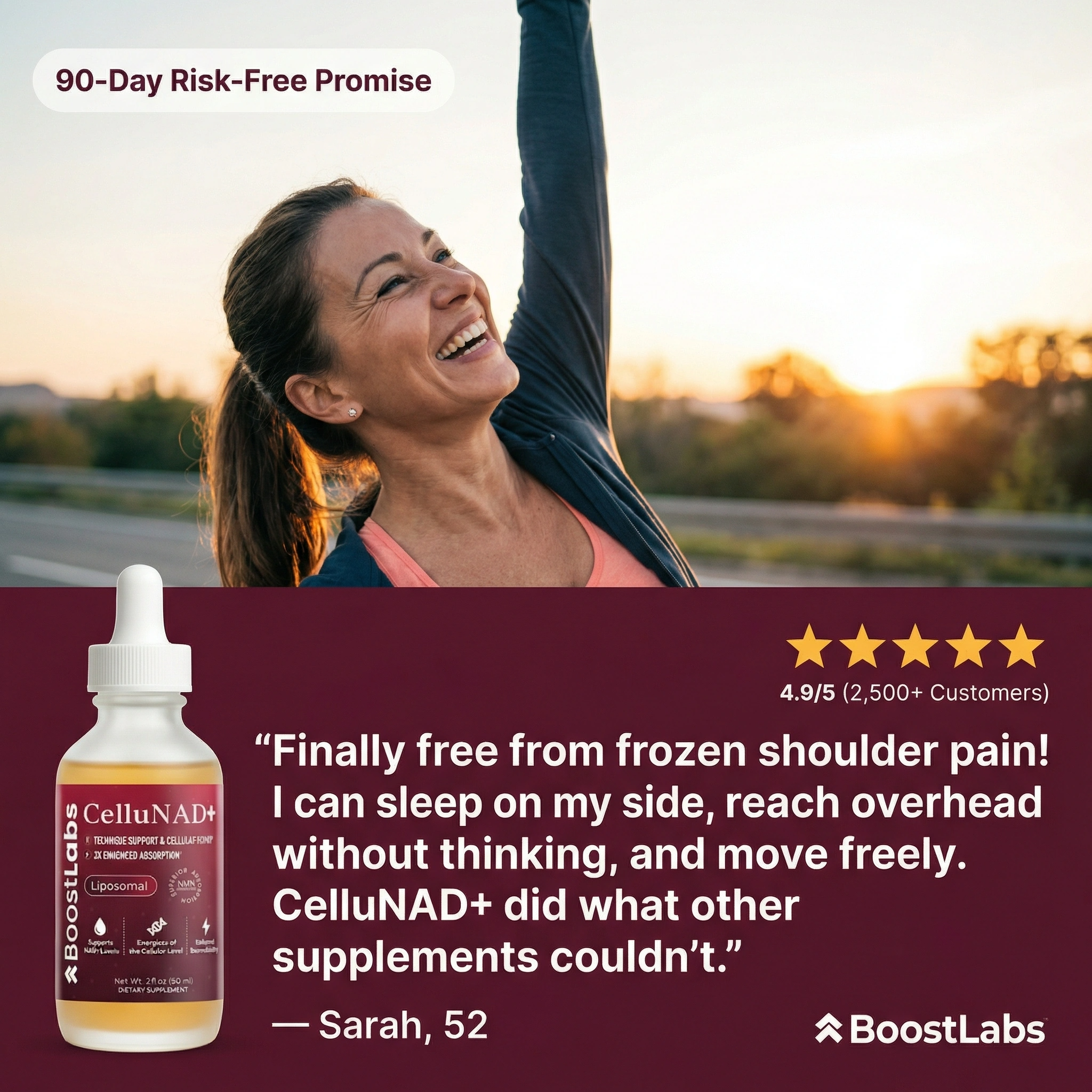 Sarah Mitchell Menopause Joint Expert Facebook ad