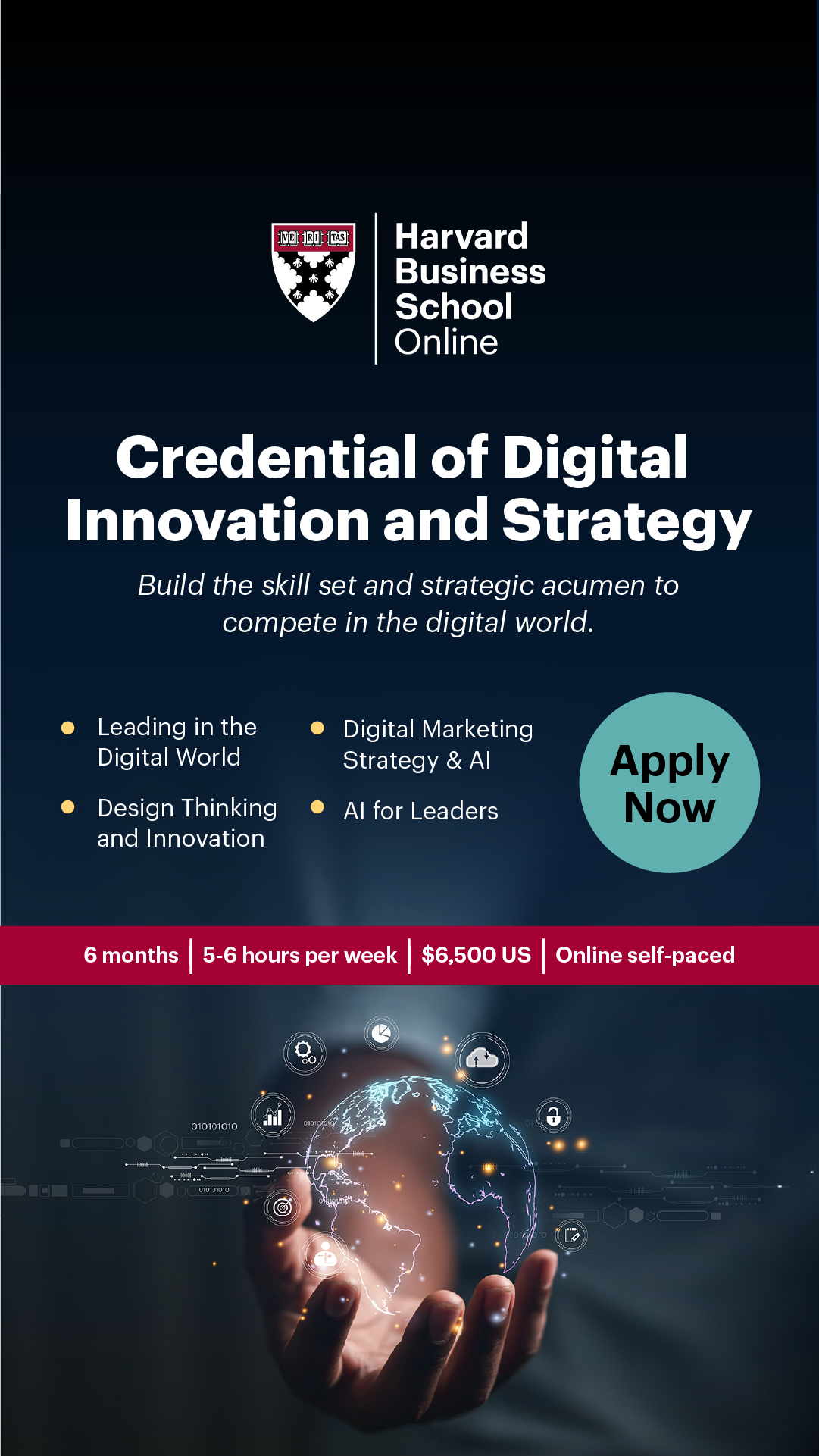 Harvard Business School Online Facebook ad