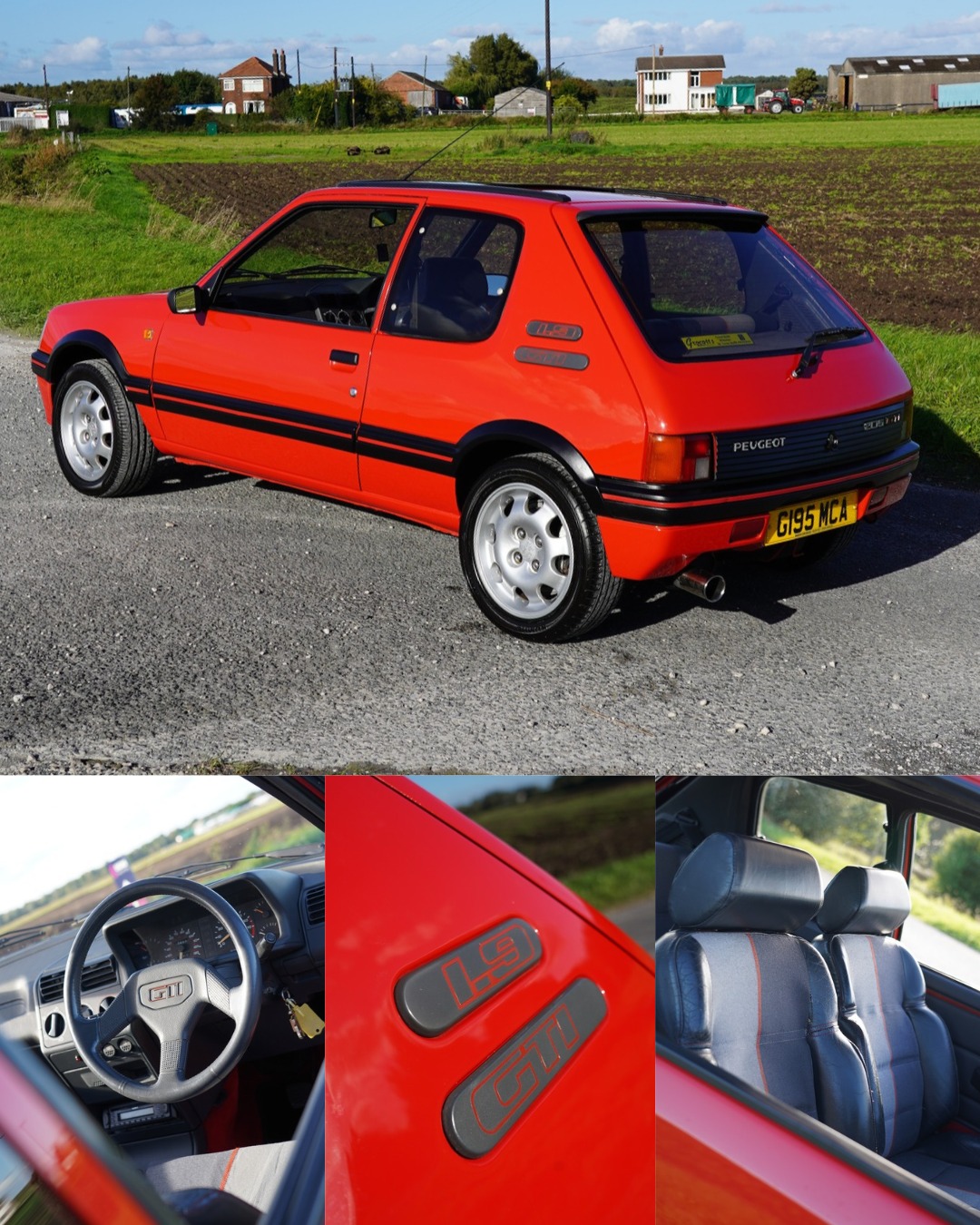 Redline Competitions Facebook ad: A 205 GTI FOR 5P?!