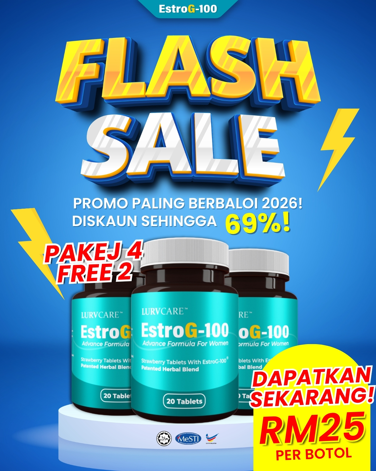 EstroG-100 - Menopause Tanpa Stress Facebook ad