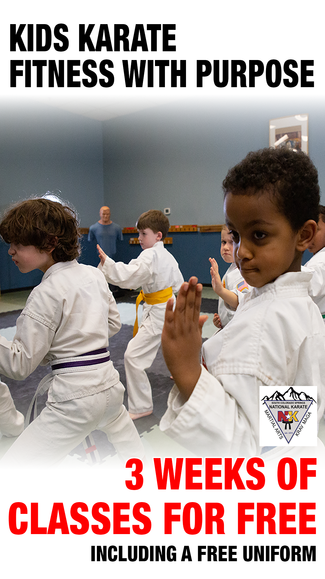 South Colorado Springs National Karate Facebook ad from Feb 6, 2026