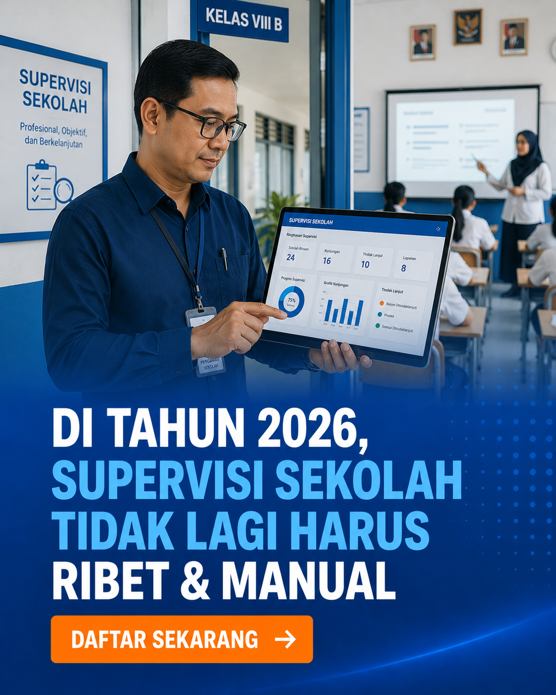 Ruang Pengawas Facebook ad: Supervisi Sekolah Kini Lebih Mudah >>