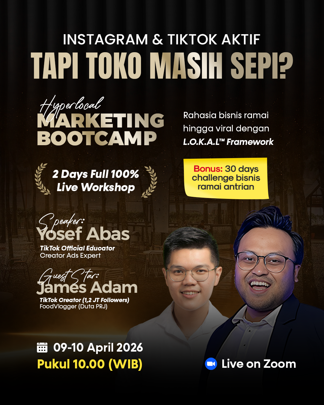 Yosef Abas Facebook ad: Kuota terbatas, Dapatkan framework L.O.K.A.L