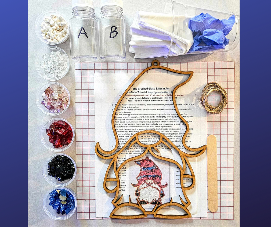 Erie Crushed Glass & Resin Art Facebook ad