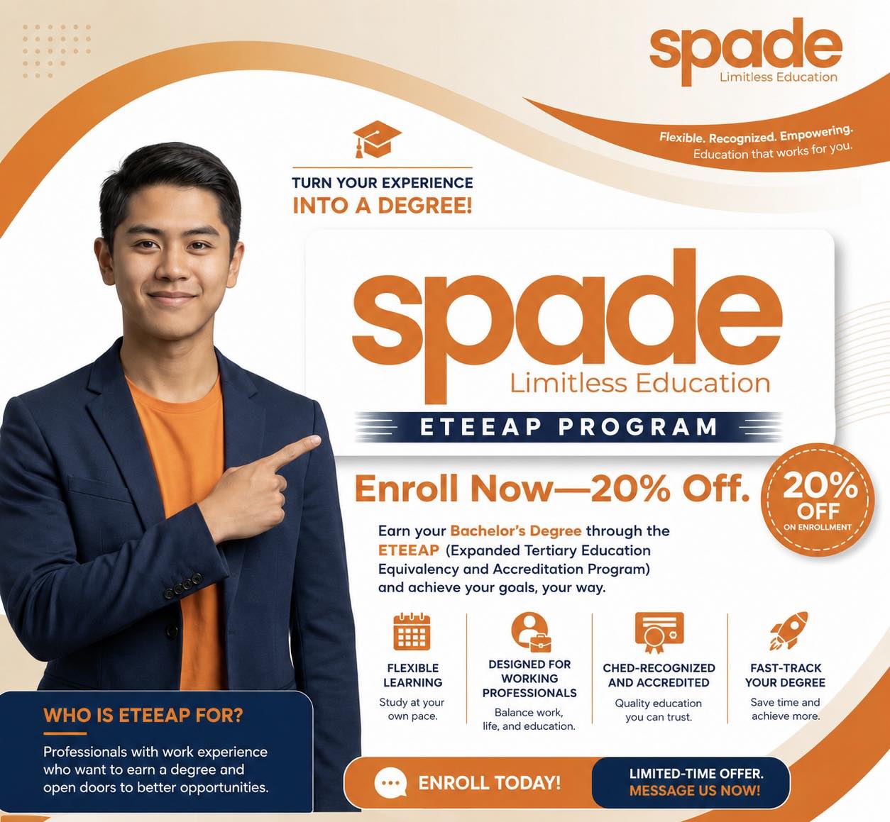 SPADE Institute of Management USA Facebook ad: Enrollment is now ongoing!