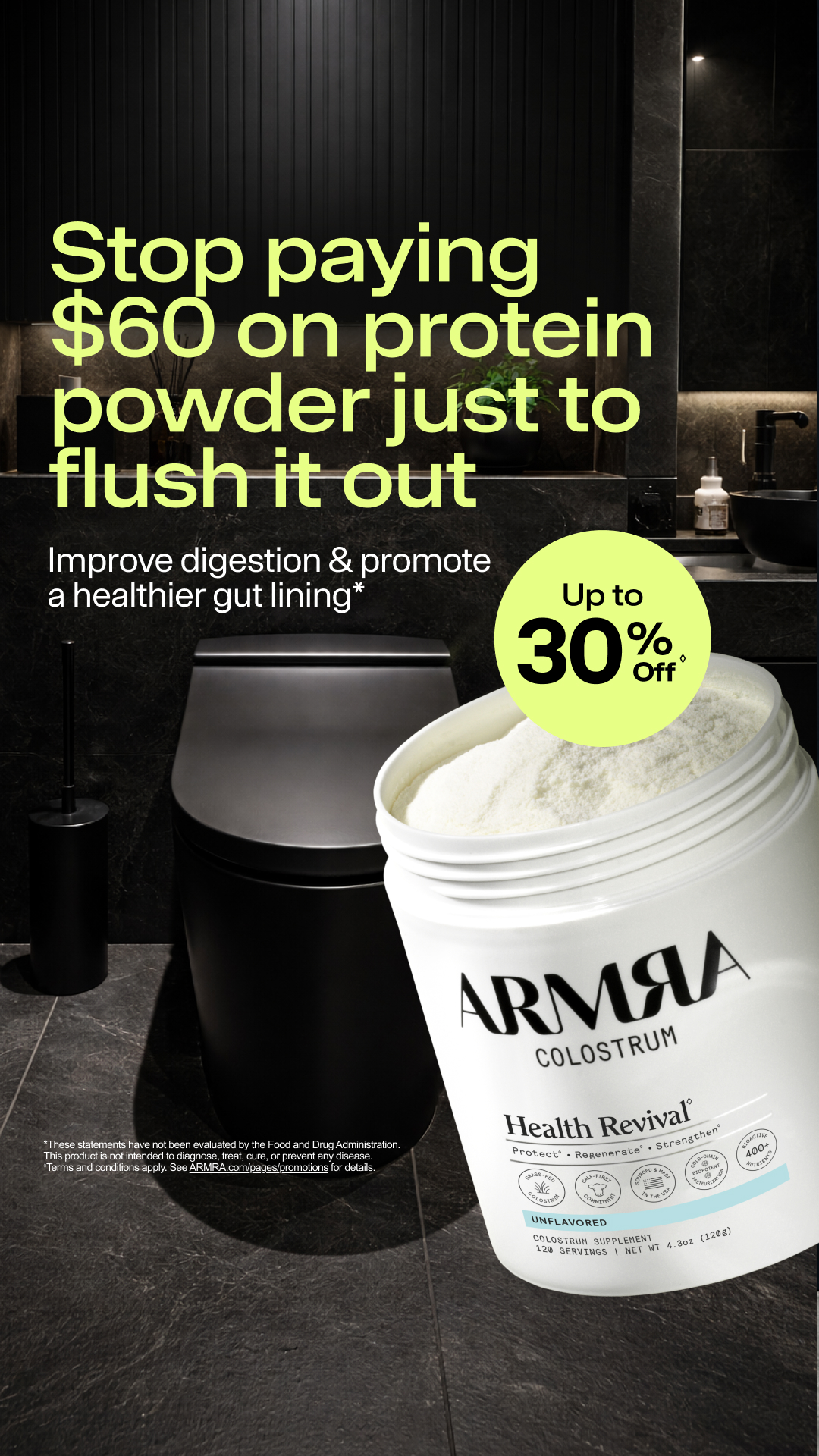 ARMRA Facebook ad