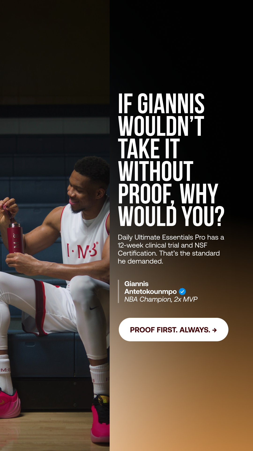 Giannis Antetokounmpo Facebook ad
