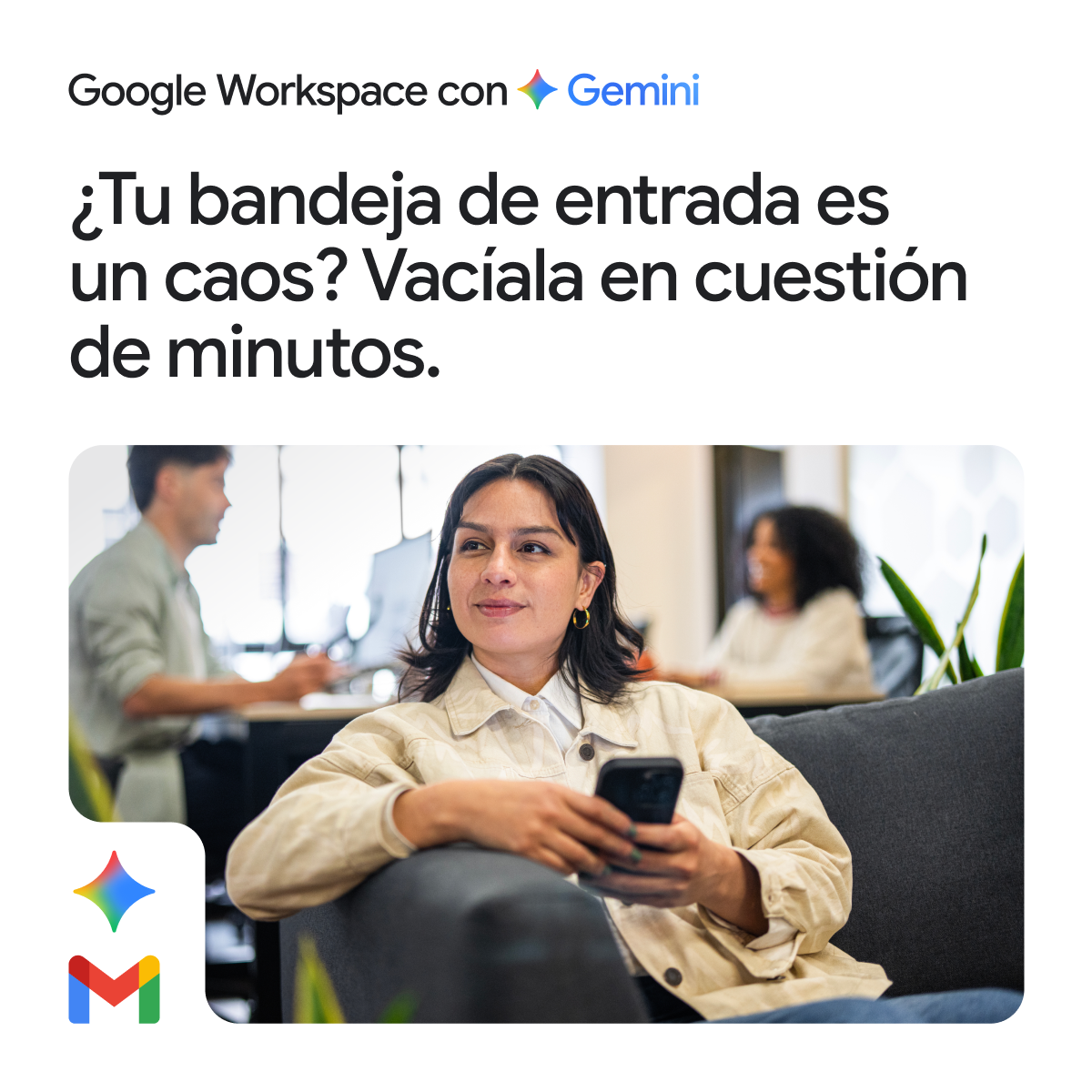 Google Workspace Facebook ad: No dejes que tu bandeja de entrada controle…