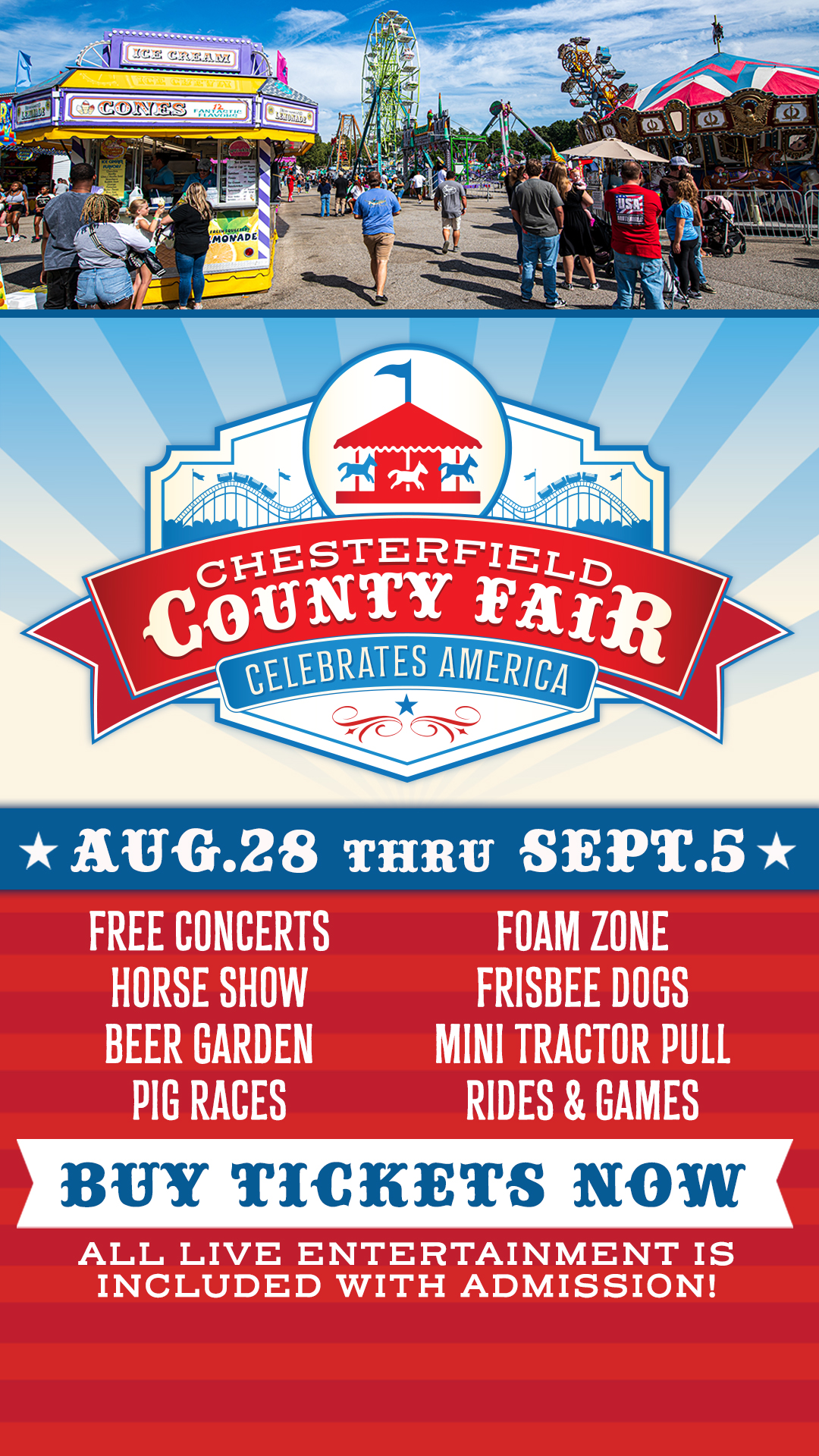 Chesterfield County Fair Association Facebook ad from Jul 19, 2026