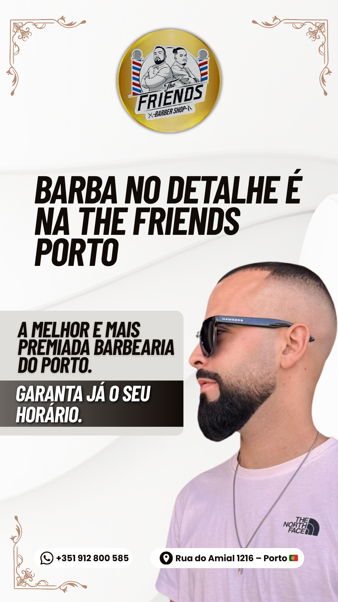 The Friends Porto Facebook ad from Mar 23, 2026