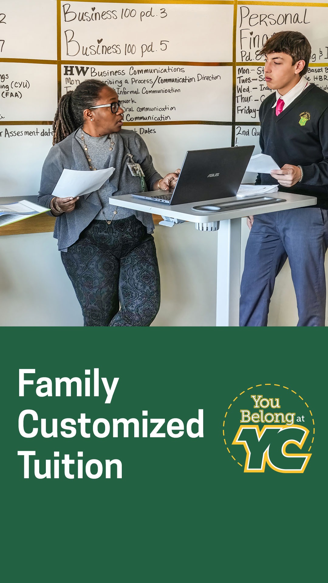 York Catholic Middle & High School Facebook ad