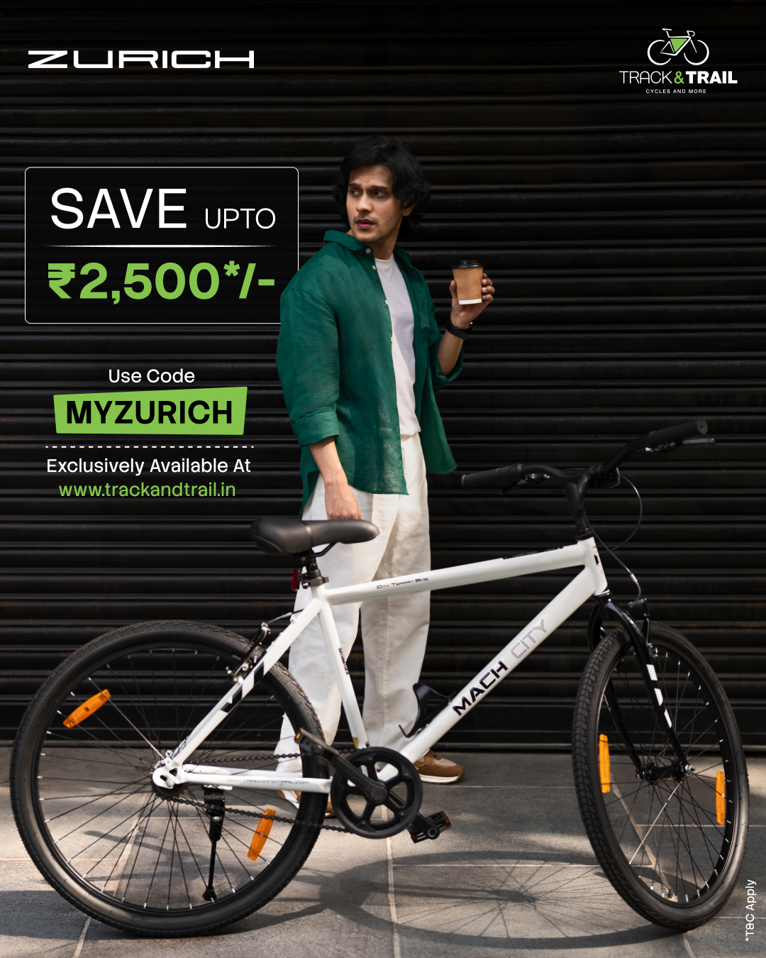 Mach City Facebook ad: Buy Zurich for Gents and Save upto ₹2,500.