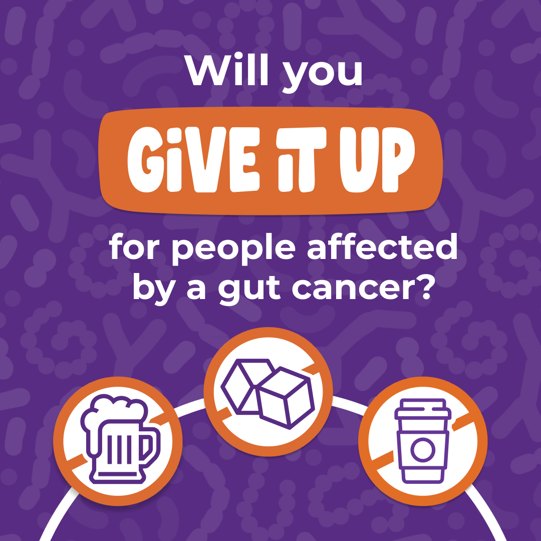 Gut Cancer Foundation Facebook ad: Give It Up to change lives