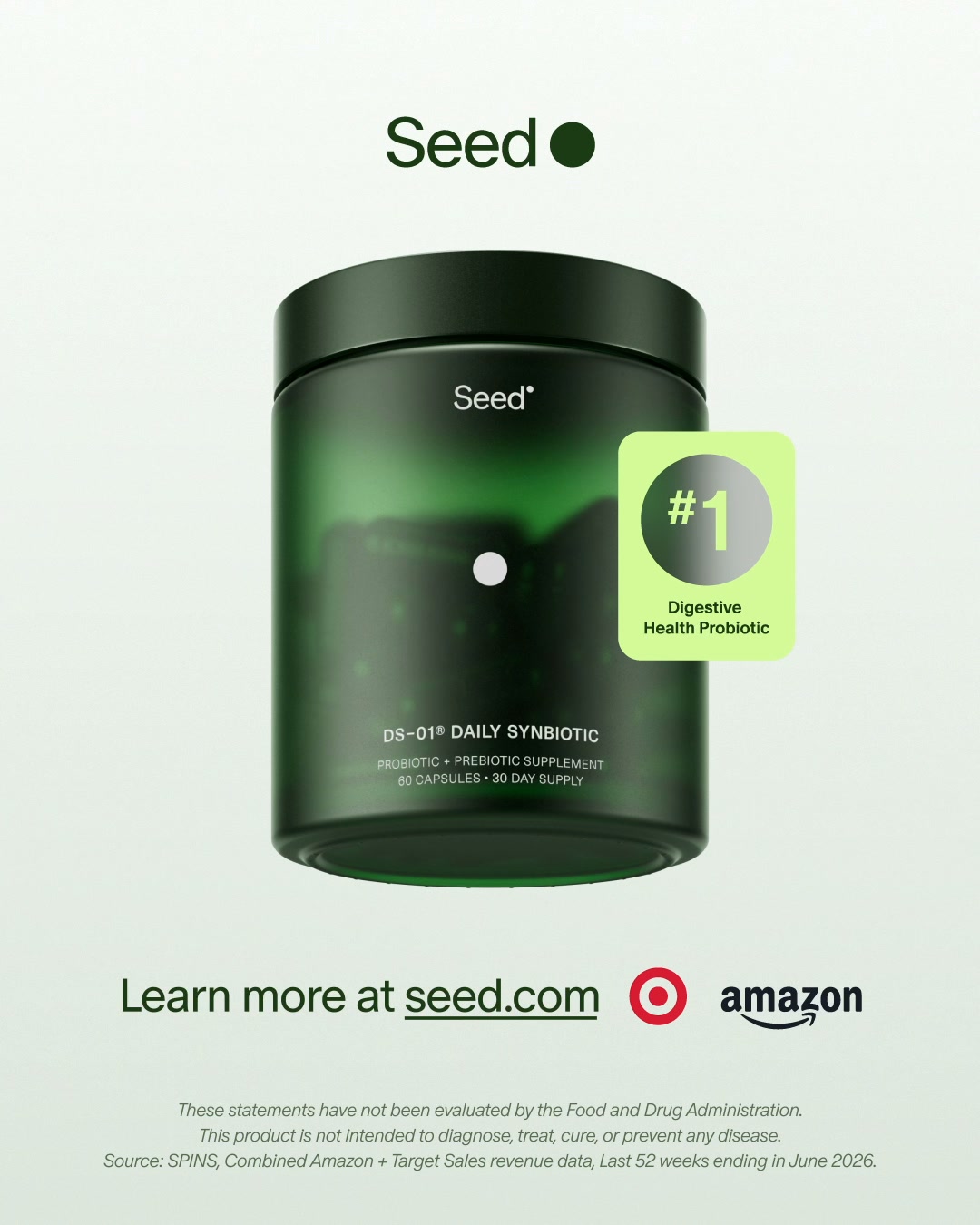 Seed Facebook ad: The #1 Digestive Health Probiotic