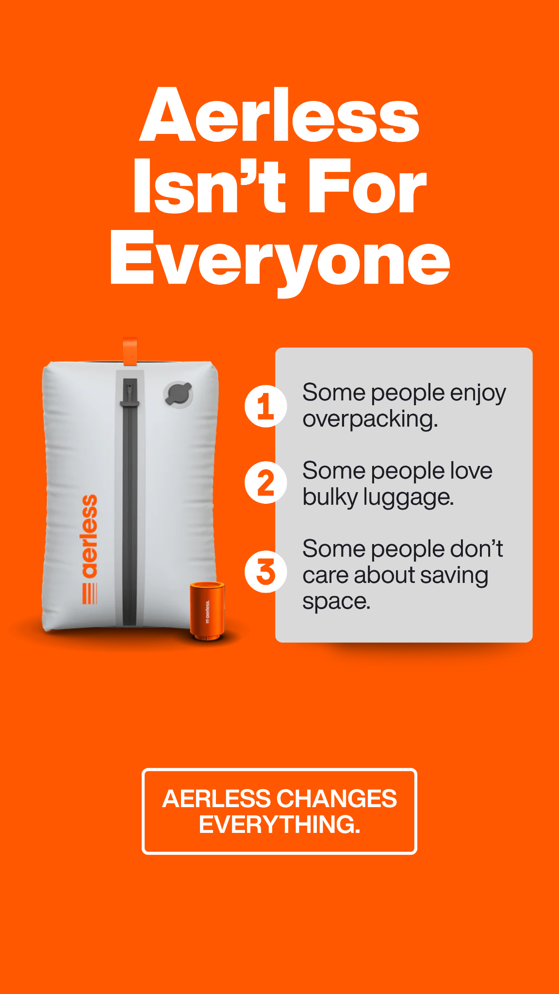 Aerless Facebook ad