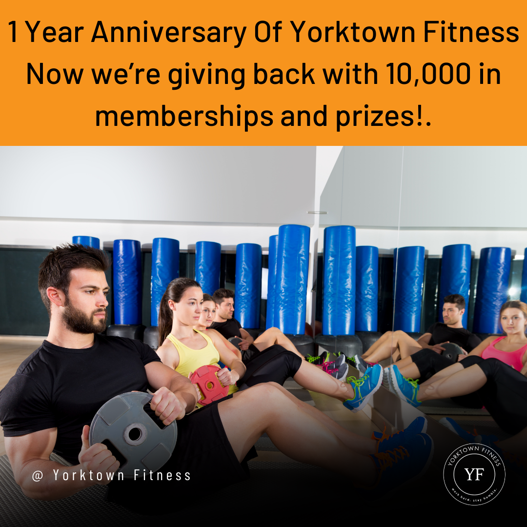 Yorktown Fitness Facebook ad: 𝐁𝐮𝐫𝐧 𝐅𝐚𝐭 & 𝐖𝐈𝐍 𝐁𝐈𝐆!