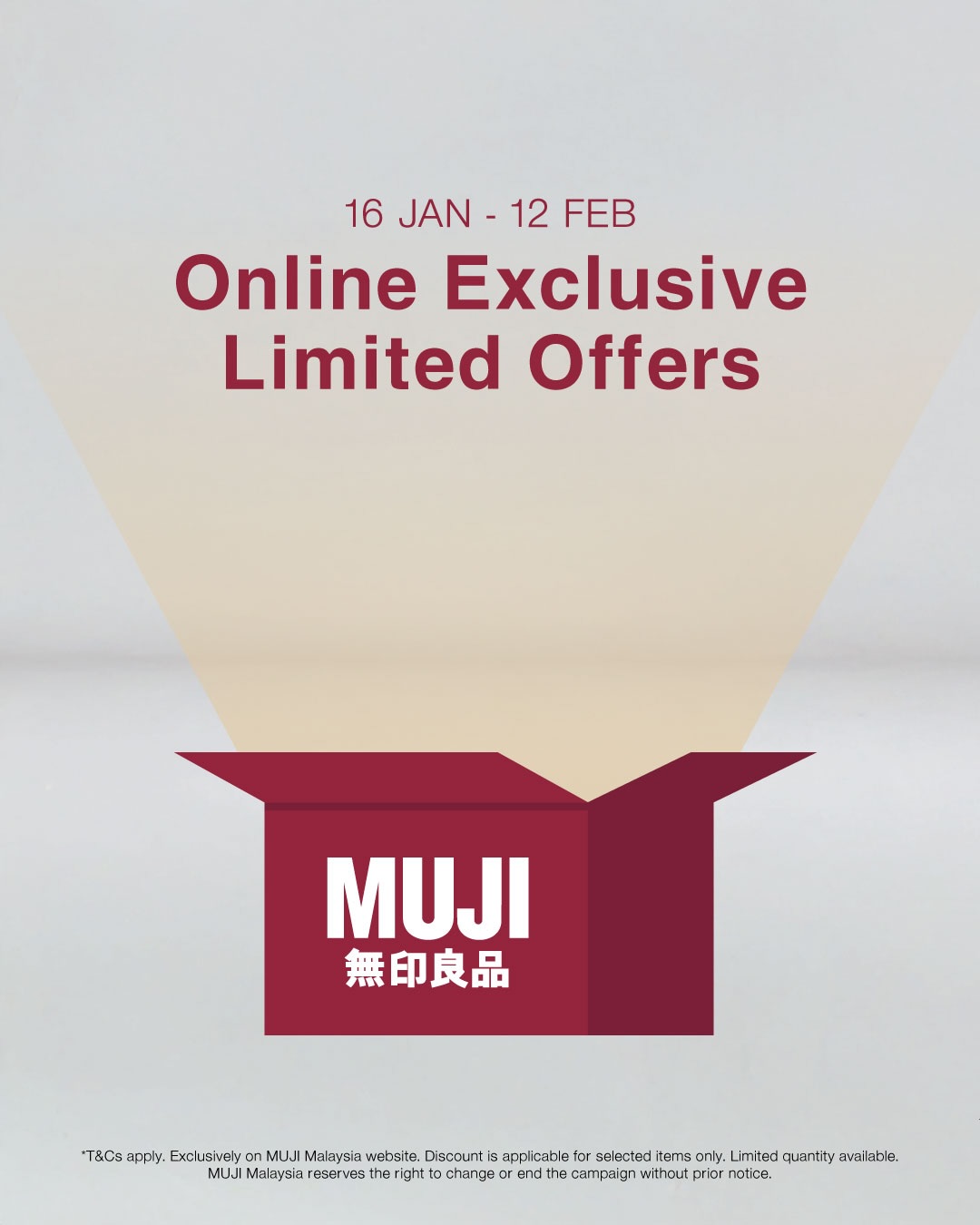 MUJI Malaysia Facebook ad: We’re officially live