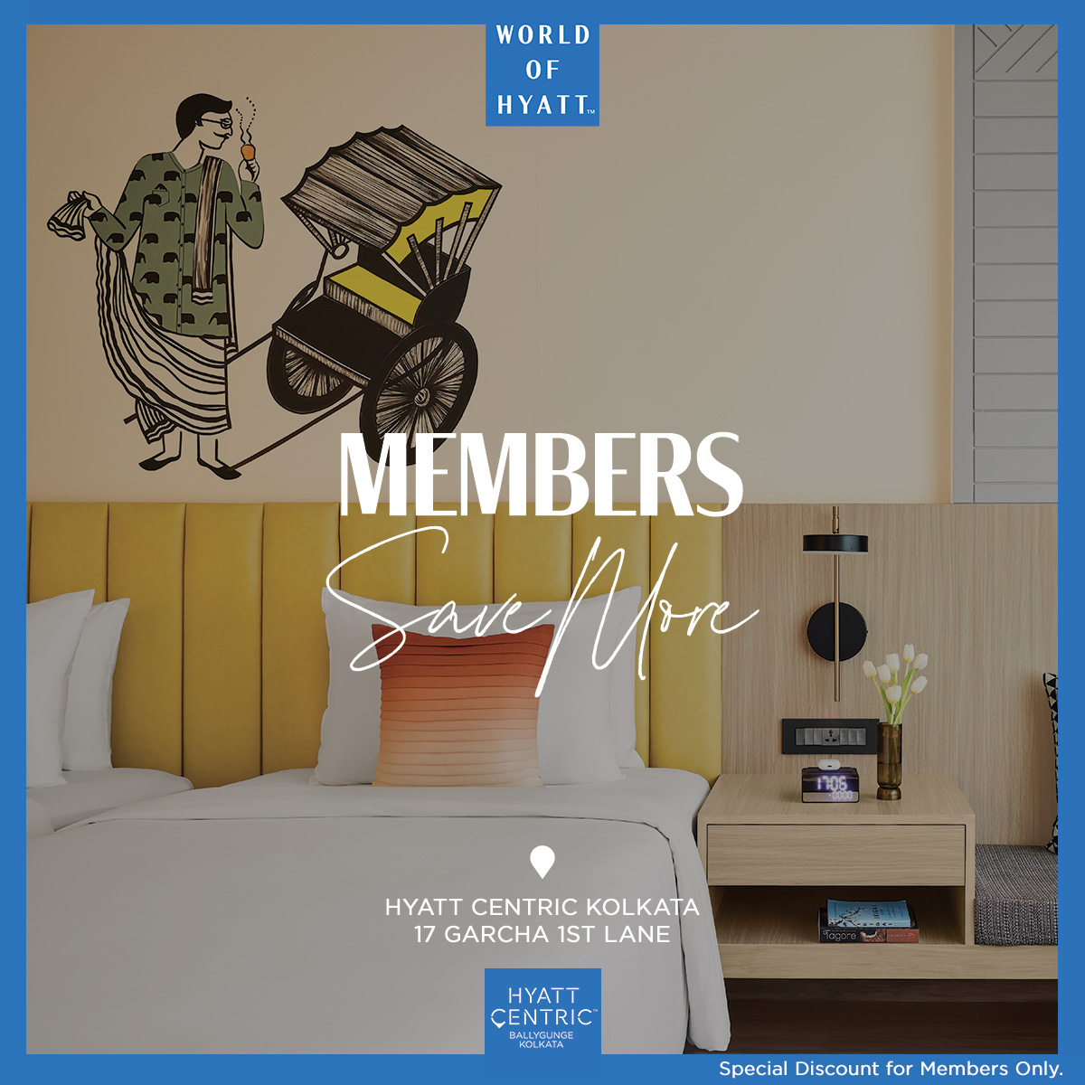 Hyatt Centric Ballygunge Kolkata Facebook ad: Save More as a Member