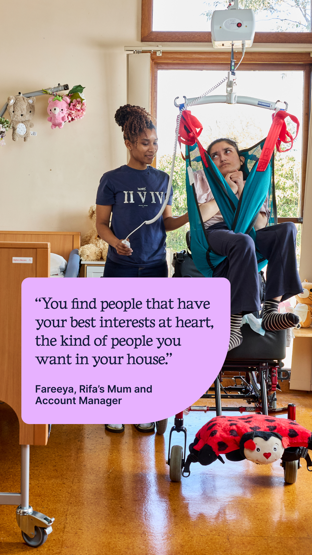 Hireup Facebook ad