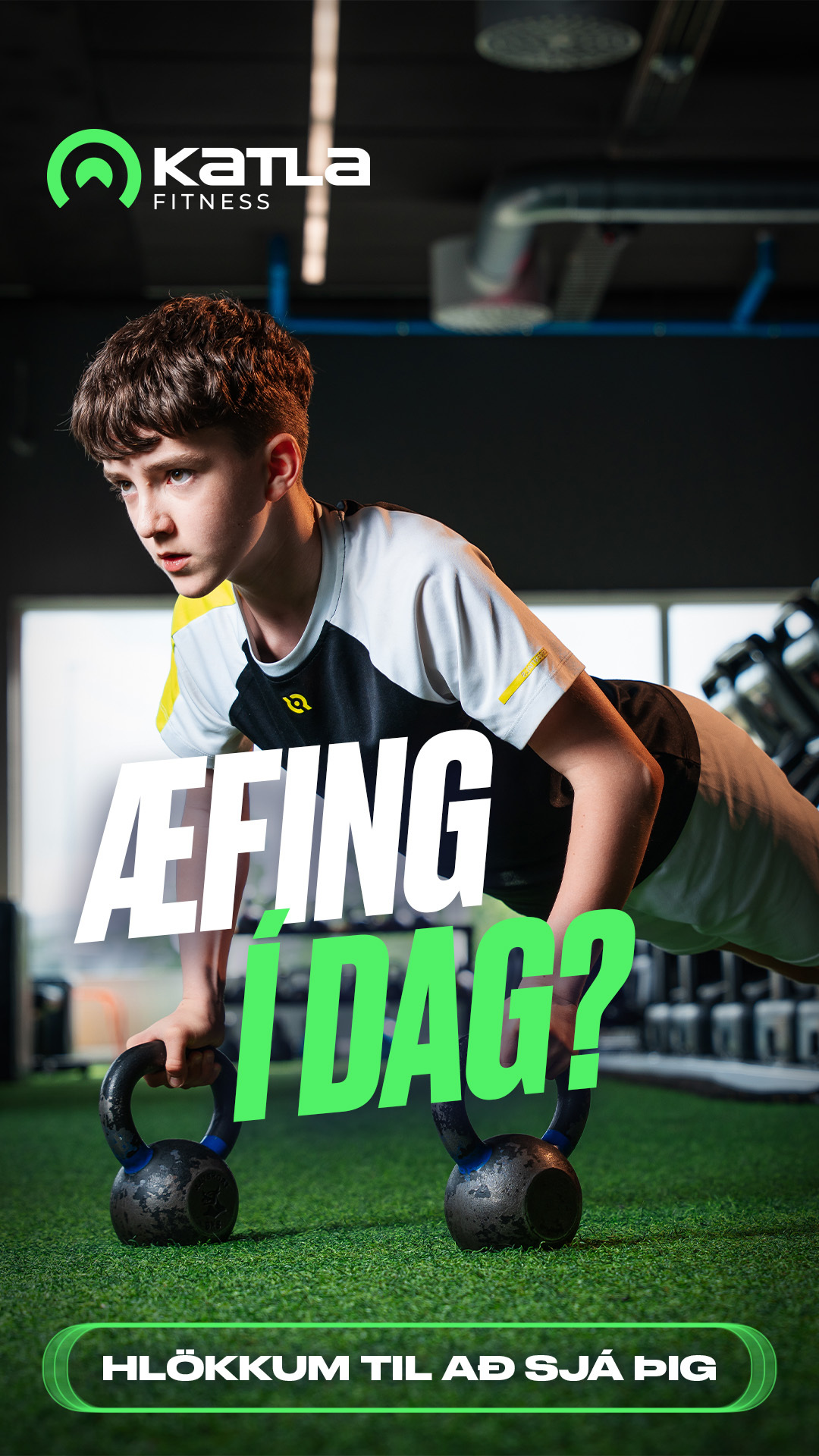 Katla Fitness Facebook ad: Æfing í dag?