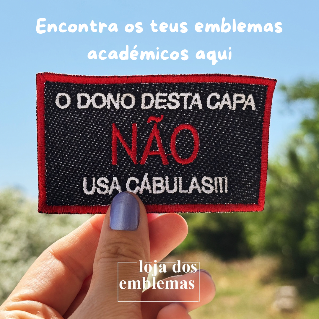 Loja dos Emblemas Facebook ad: Encontra os teus emblemas académicos aqui!