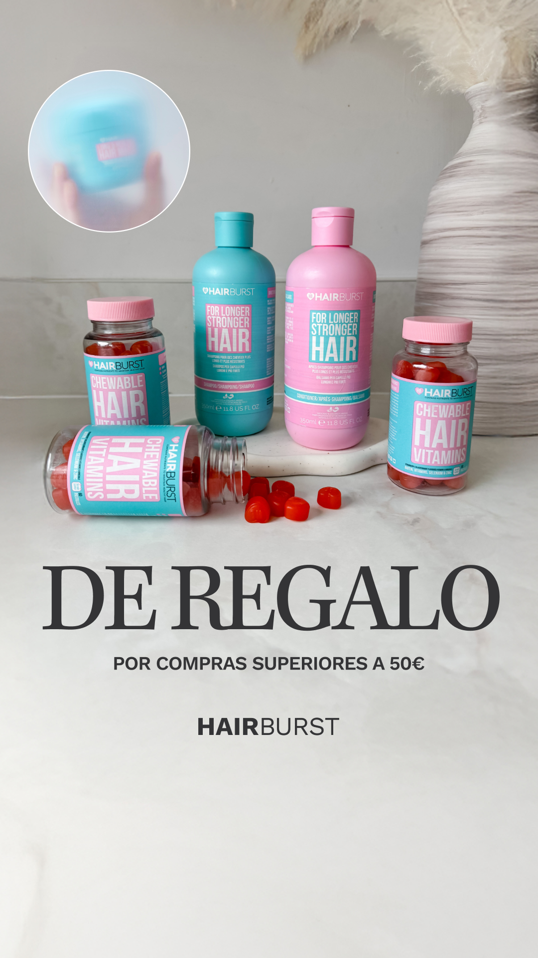 Hairburst España Facebook ad