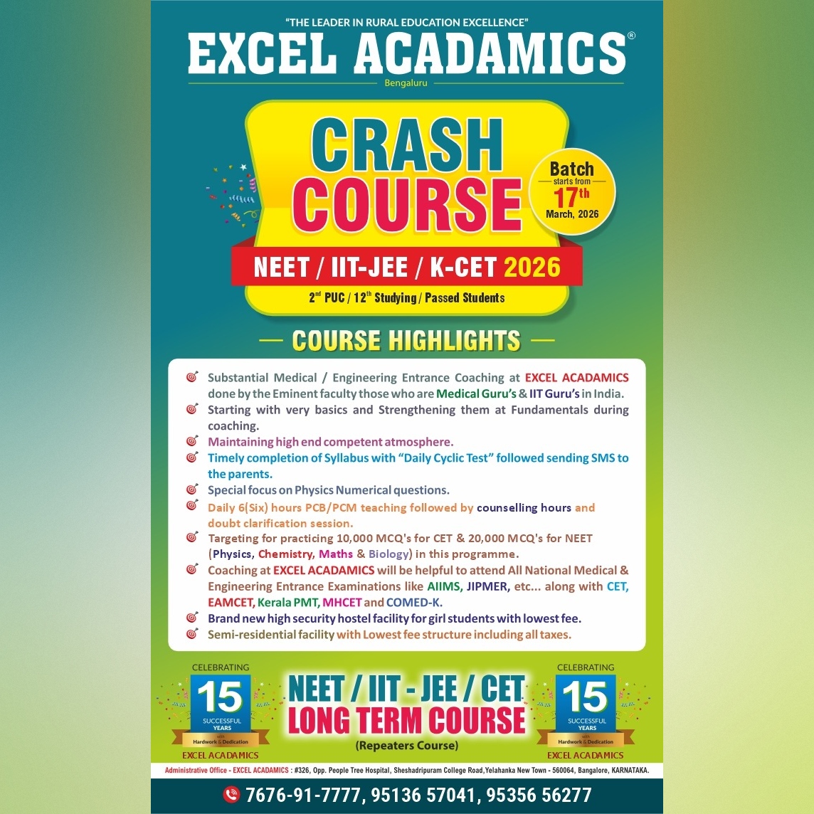 Excel Acadamics Facebook ad from Jan 20, 2026