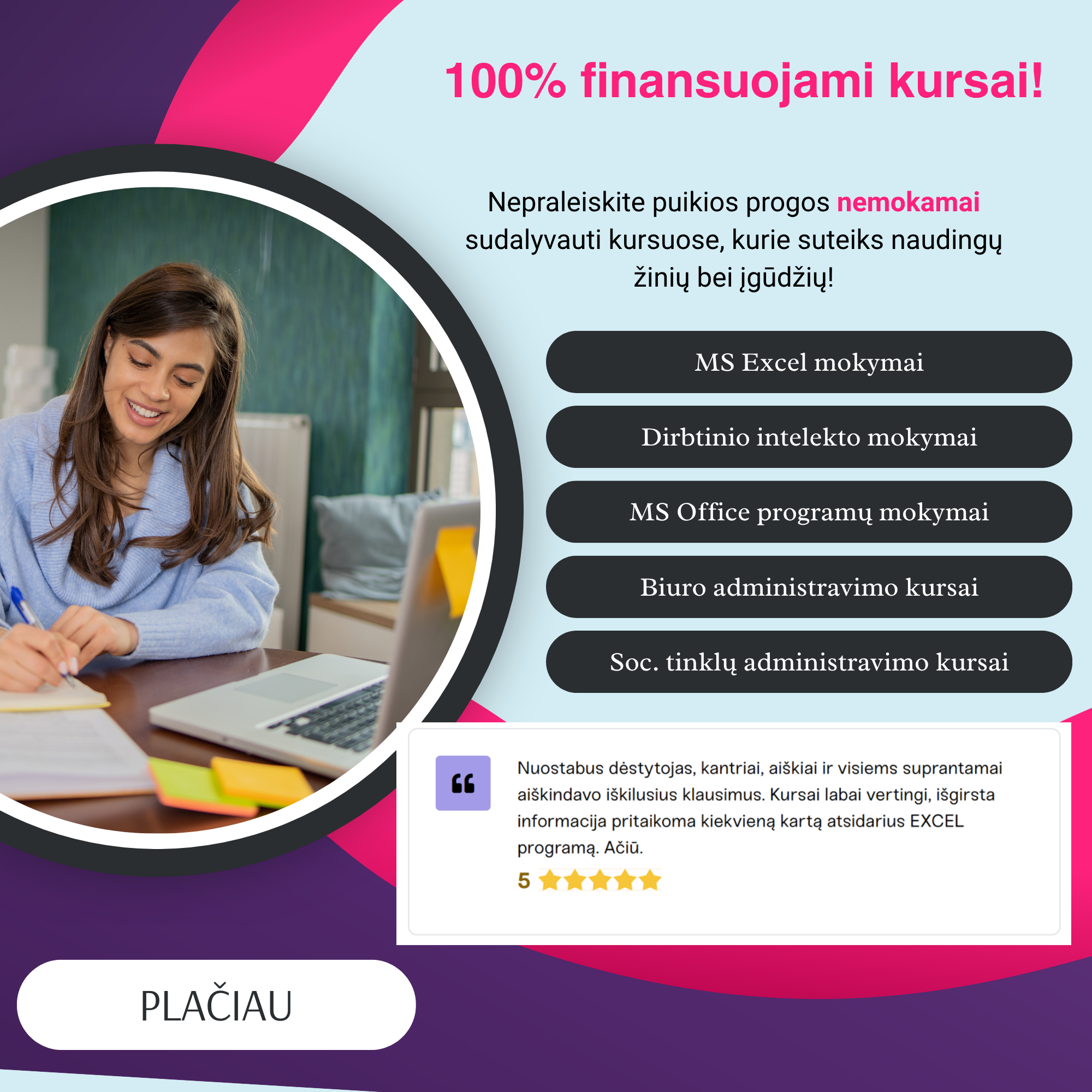 Mokymų klubas Facebook ad