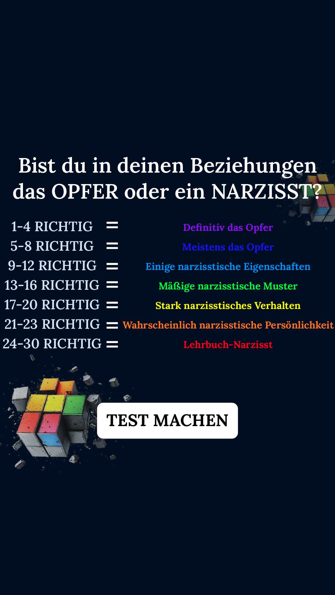 Personality Type Facebook ad