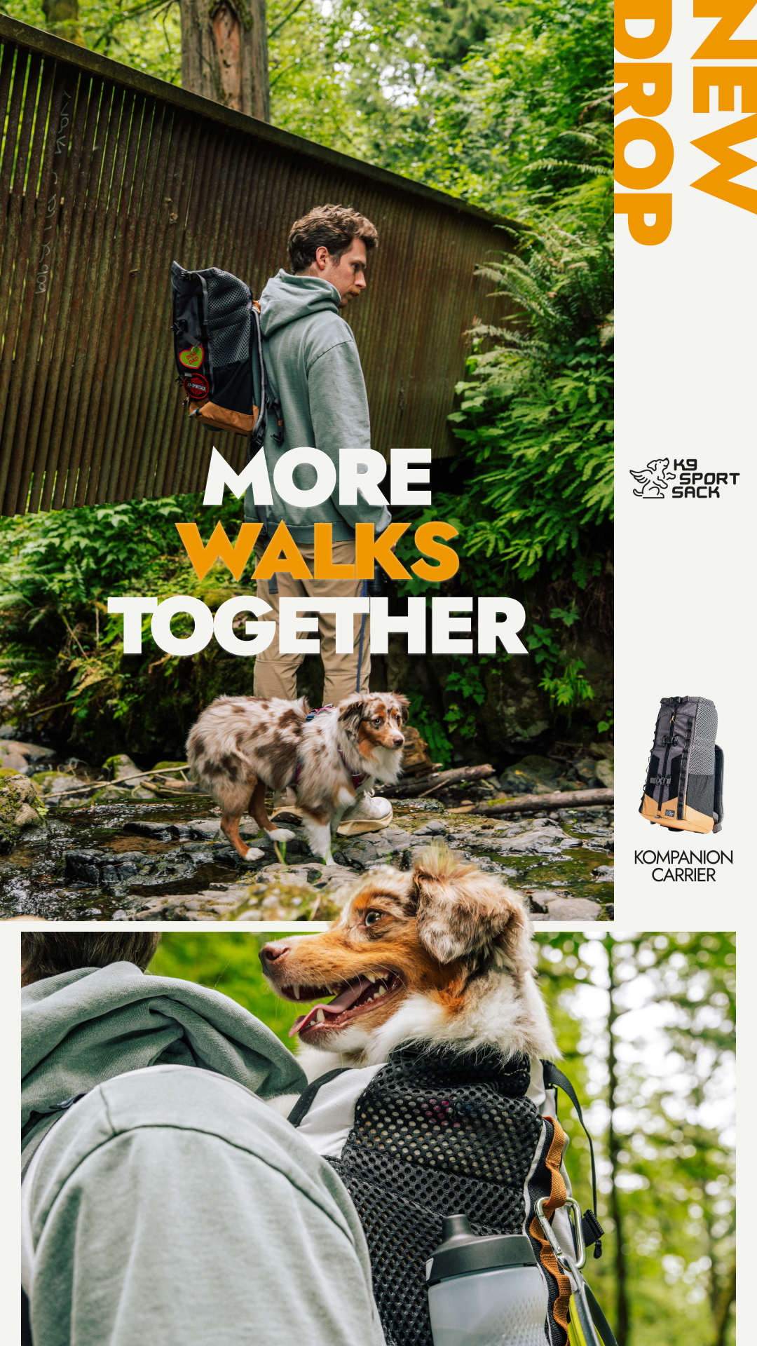 K9 Sport Sack Facebook ad: One carrier. Endless possibilities