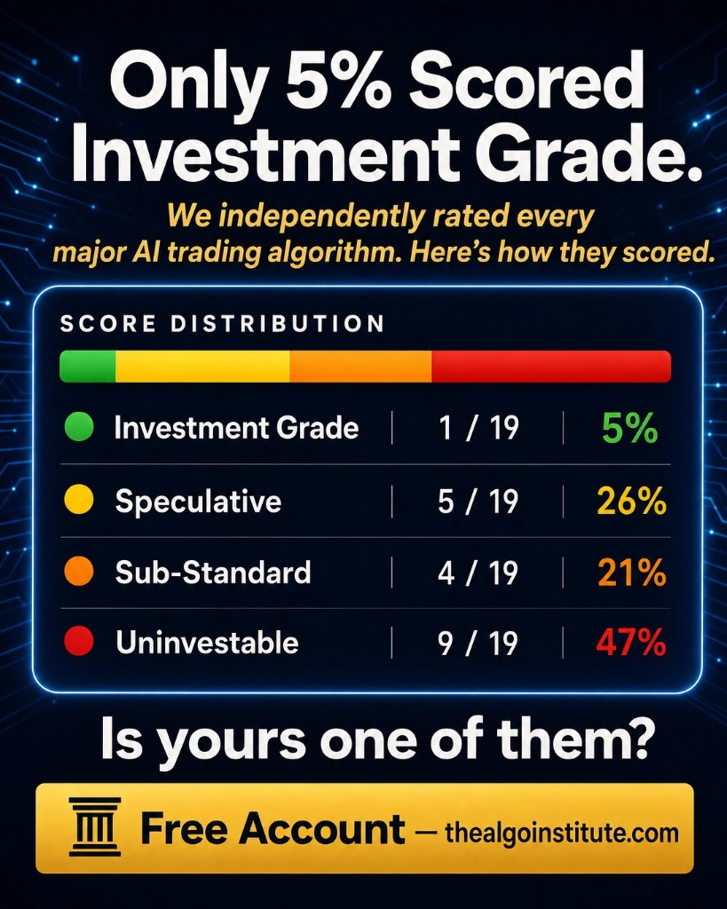 The Algo Institute Facebook ad: We rated every major algo system. 47% are Uninvestable.