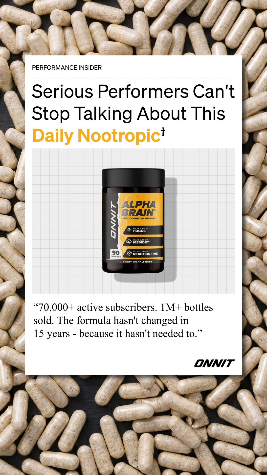 Onnit Facebook ad