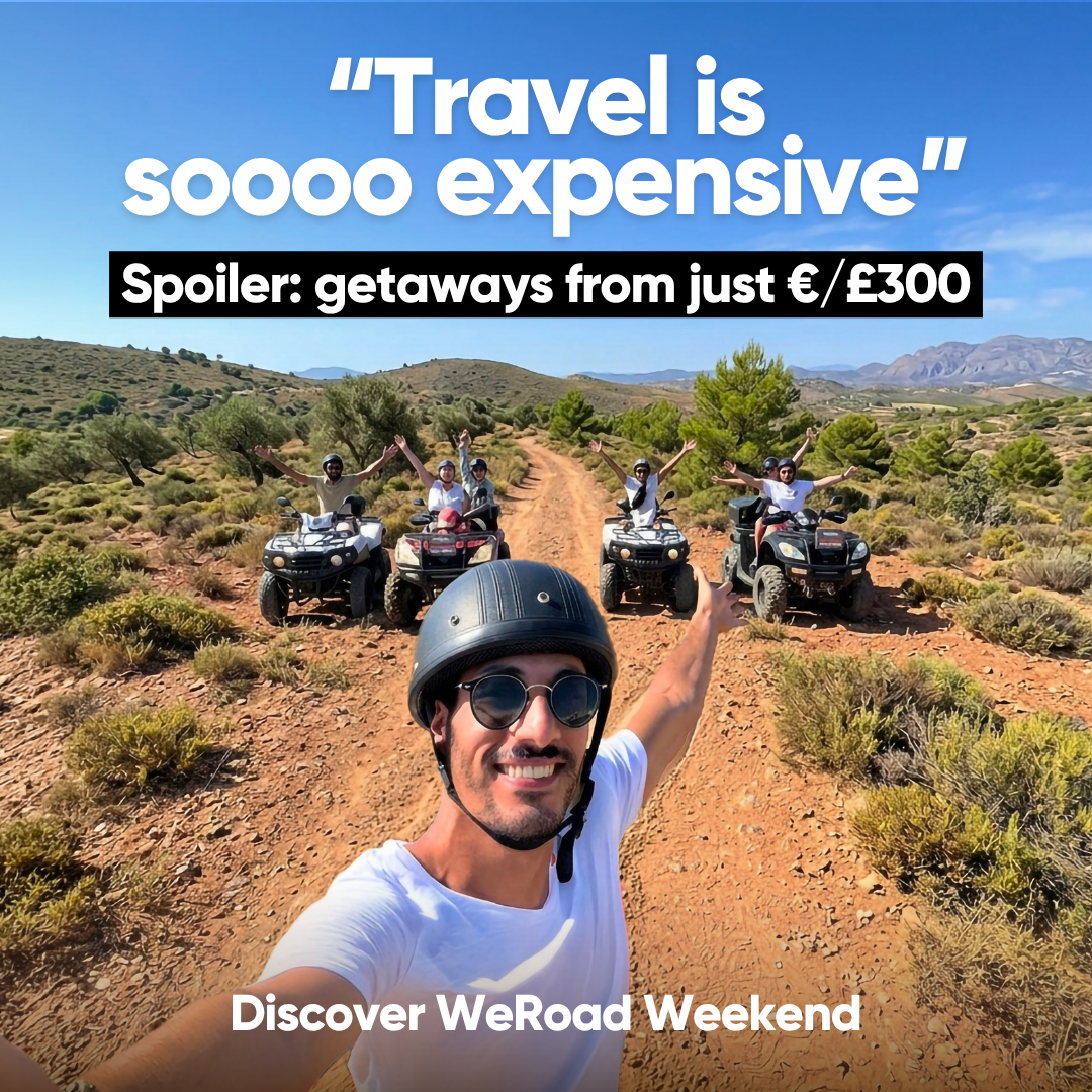 WeRoad Travel Facebook ad