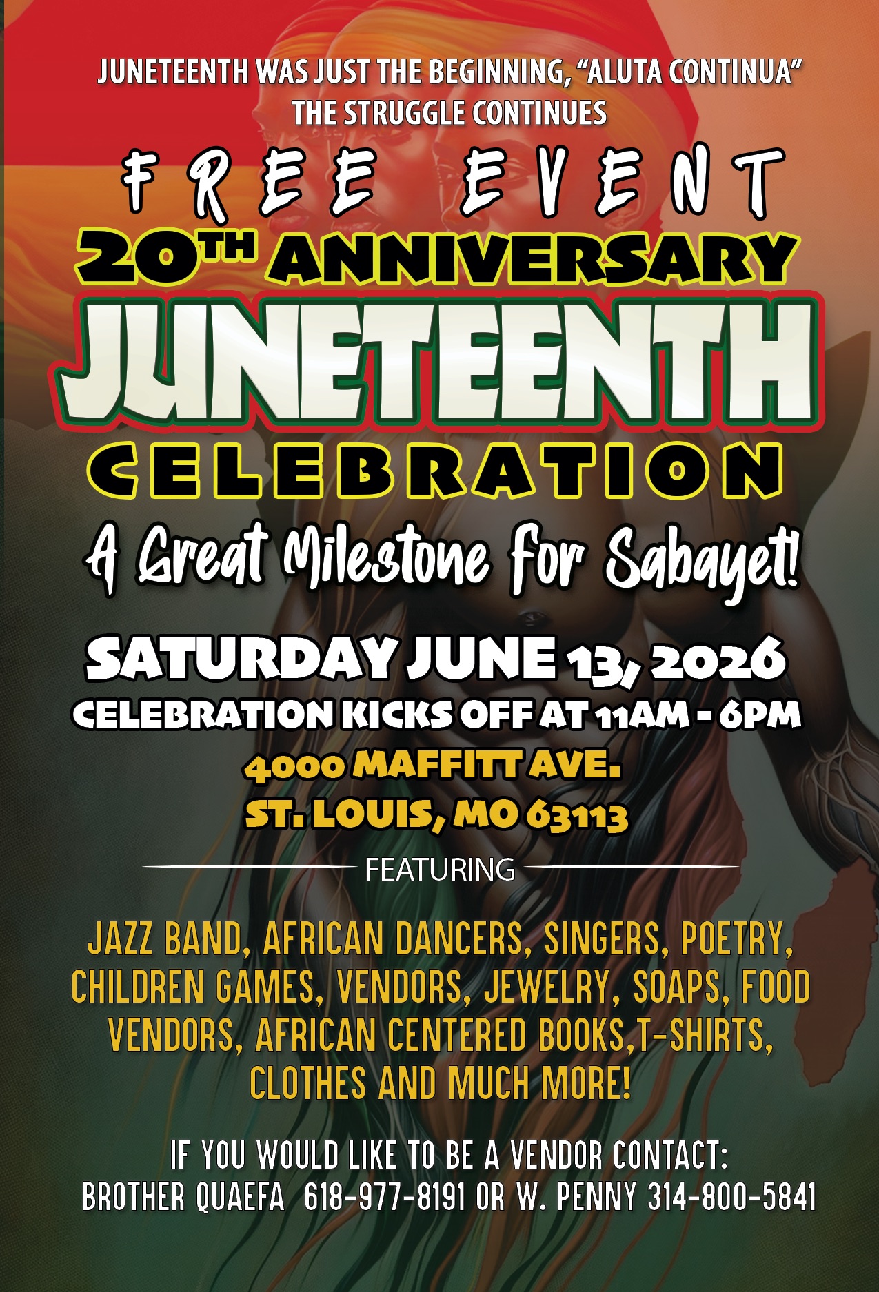 Sabayet Inc Facebook ad: 20th Annual Juneteenth Celebration