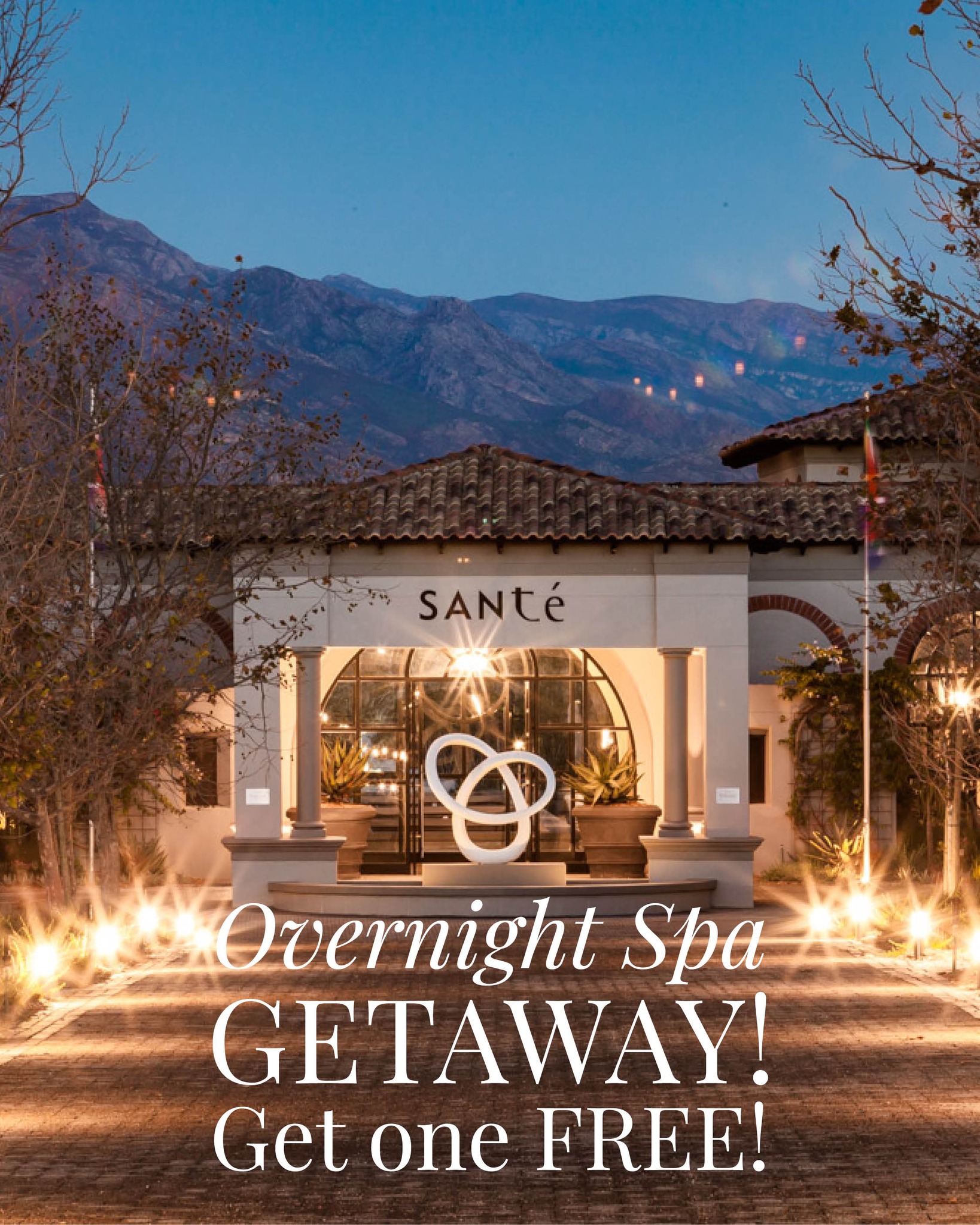 Santé Wellness Retreat & Spa Facebook ad: Experience more. Restore deeper.