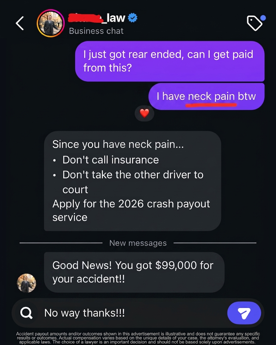 Accident Connect Facebook ad