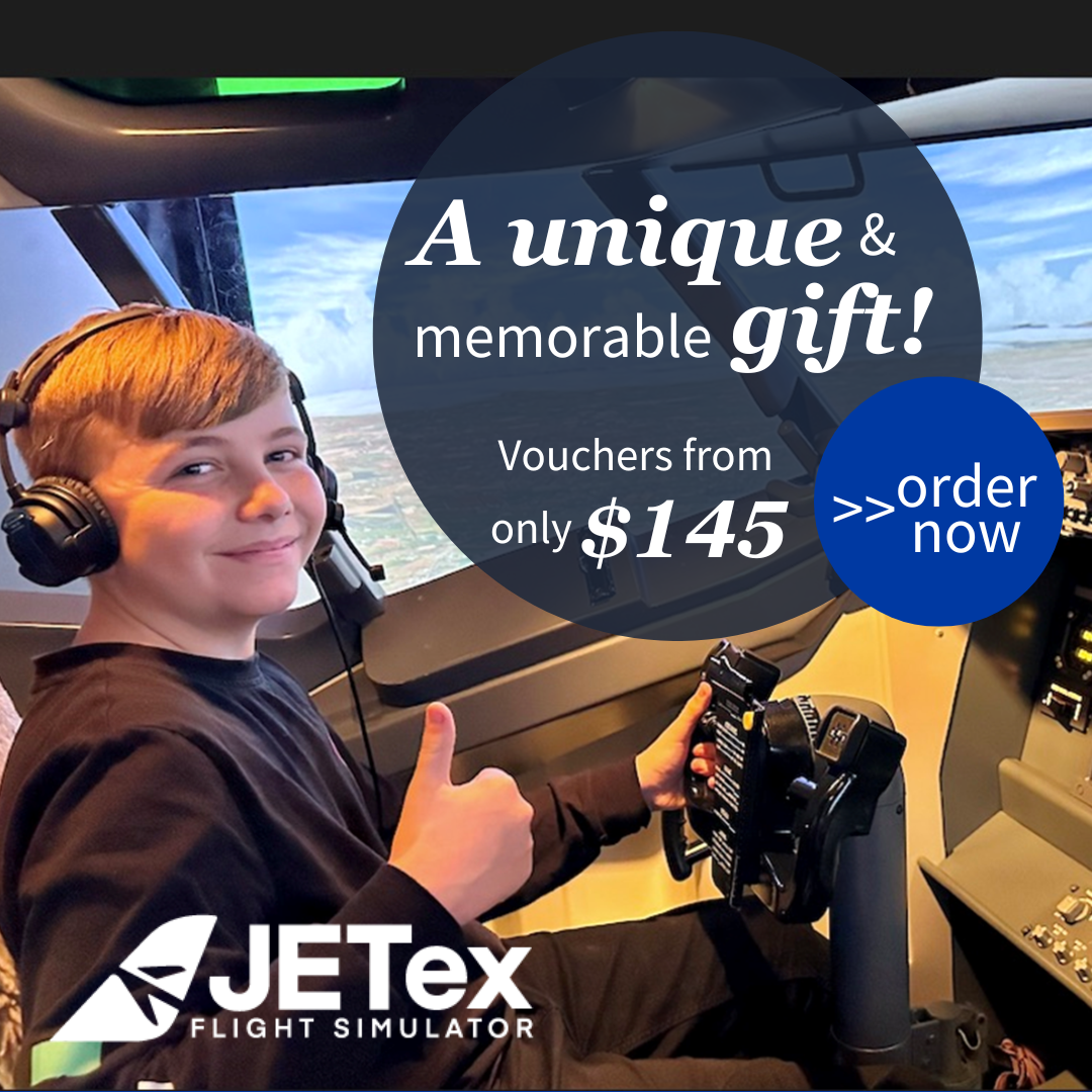 JETex Flight Simulator Facebook ad