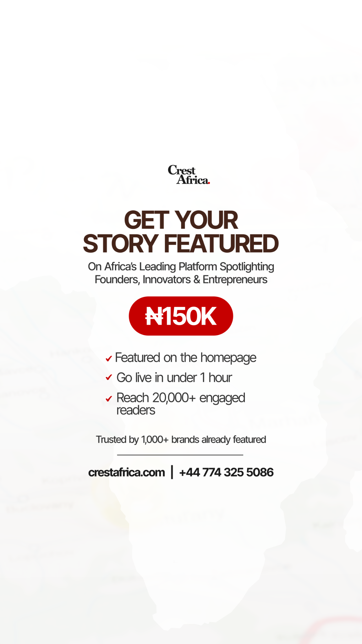 CrestAfrica Facebook ad