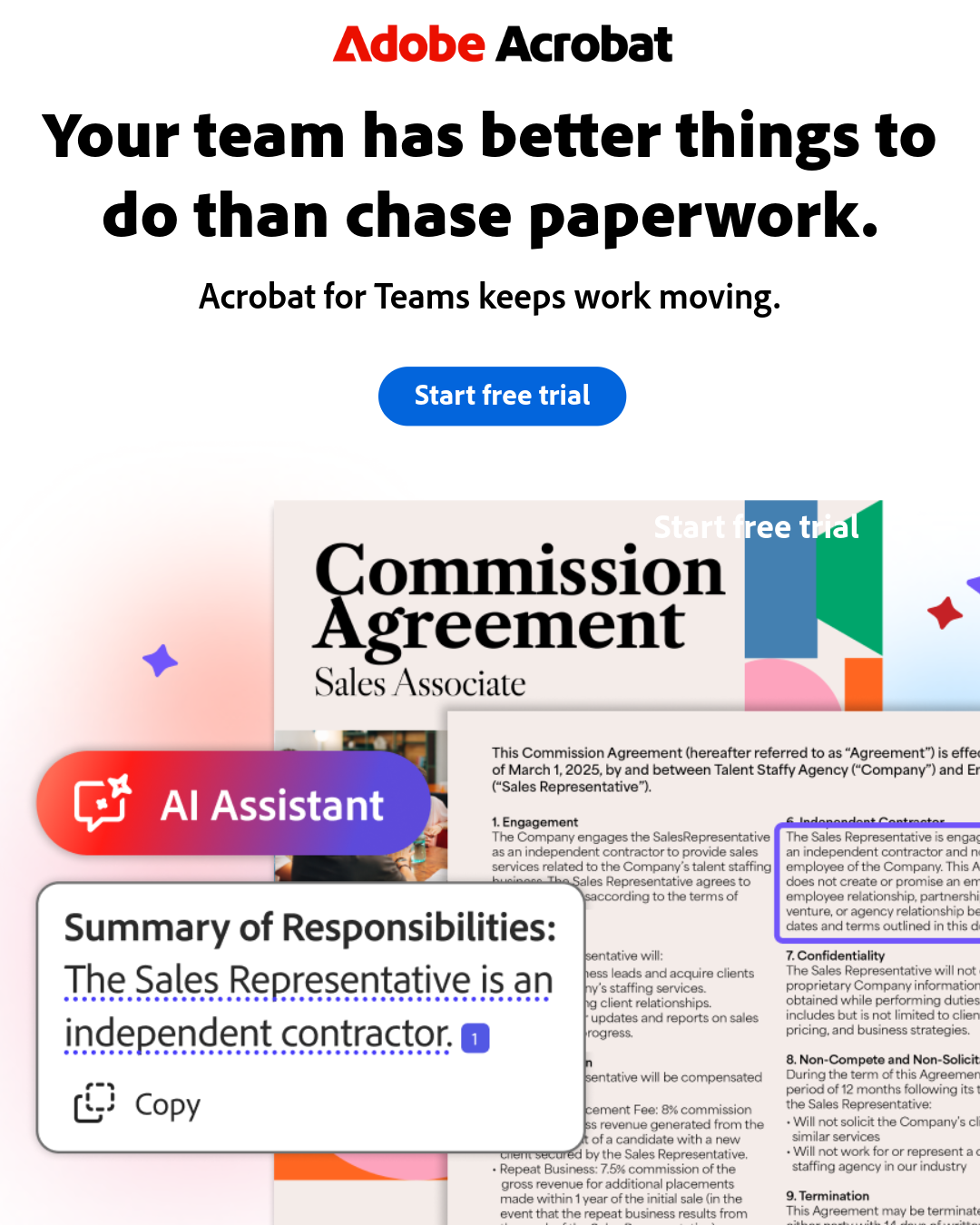 Adobe Acrobat Facebook ad