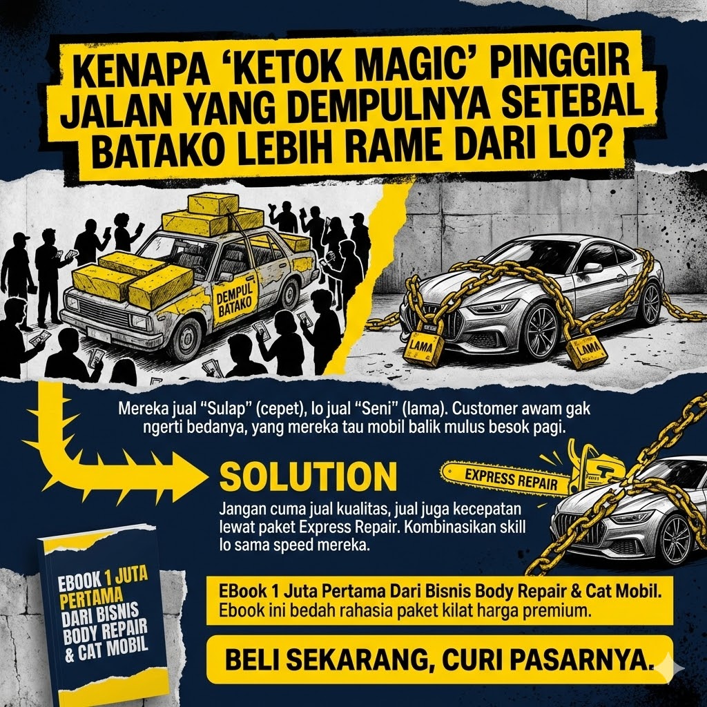 IKNWU Project γ Facebook ad: Ngecat Mobil Apa Ngecat Pager?
