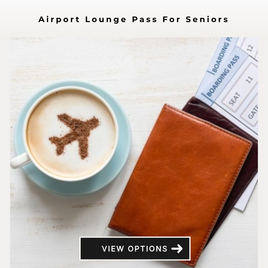 AdvisorBooth Glimpse Facebook ad: Airport Lounge Pass For Seniors