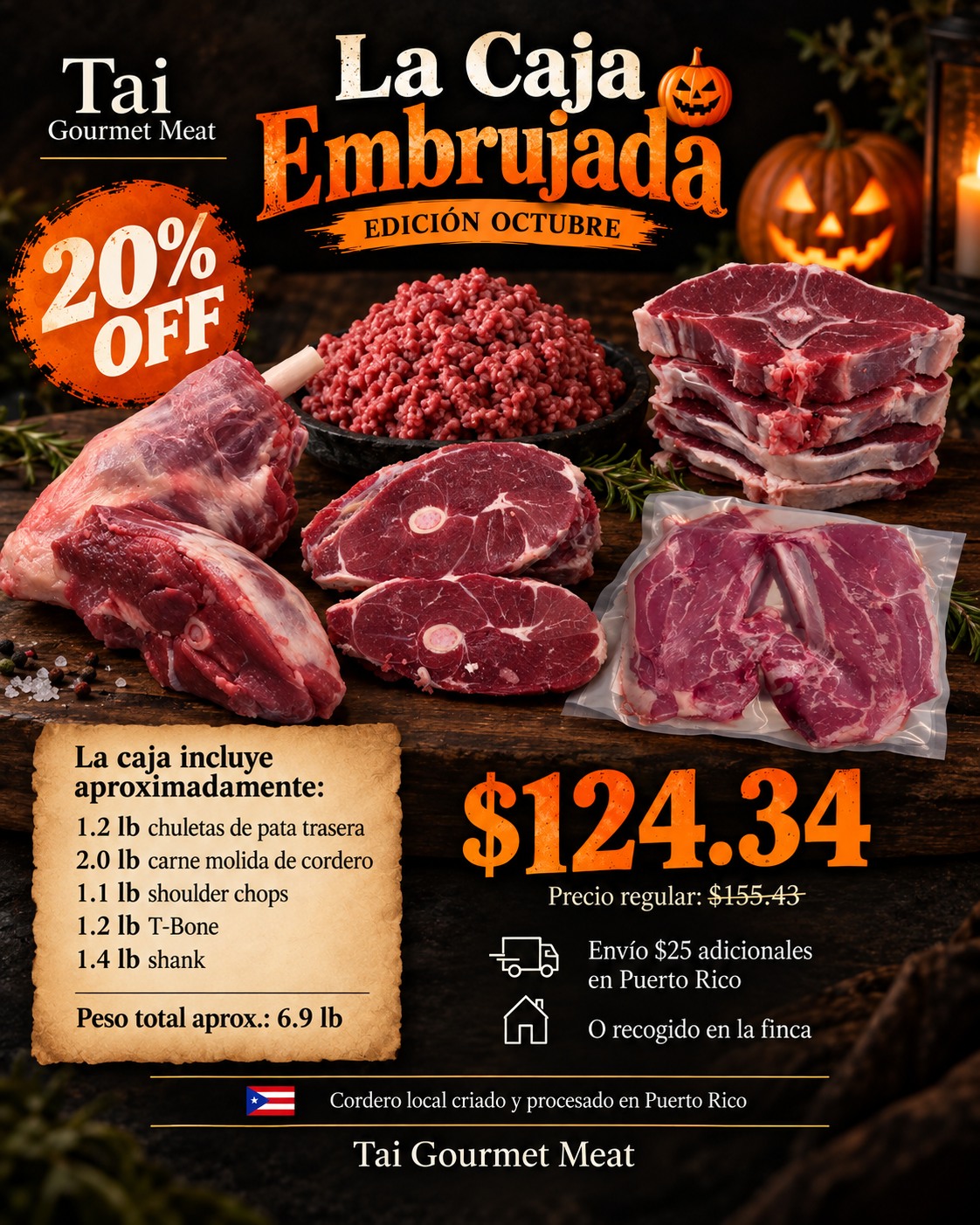 Tai Gourmet Meat Facebook ad: La Caja Embrujada | Edición Octubre